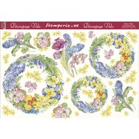 Hartie vello decupaj Stamperia DFV 163 - 48 X 33,5 - Hyacinth