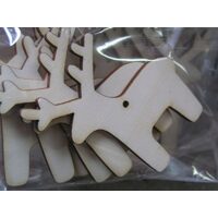 22866 Set 5 figurine lemn - nr.105 - pentru pictat - reni
