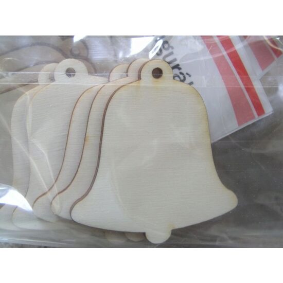 22873 Set 5 figurine lemn - nr 112 - pentru pictat - clopot simplu