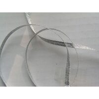 2504-06AG Panglica satin - 6mm 1m - argintie - EMID