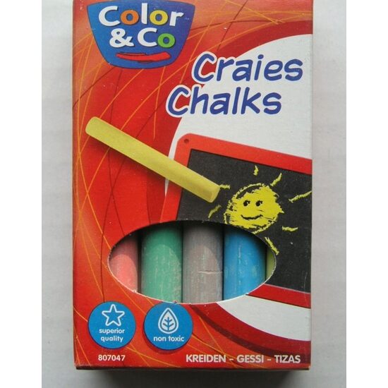 Creta colorata Color & co, 10 buc