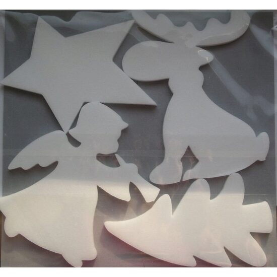 Set figurine polistiren - VII - mixt ren, stea, brad, inger PENT