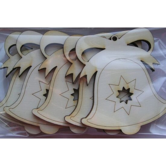 22892 Set 5 forme lemn, Pentart - clopotel - nr 131
