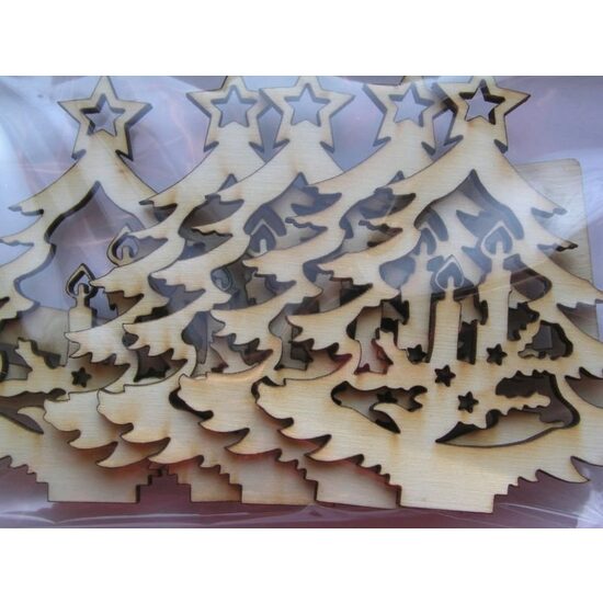 22876 Set 5 forme lemn, Pentart - brad - nr 115