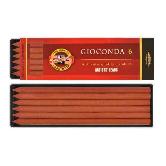K4373 - Creta SEPIA ROSU 6 buc/set - Gioconda - Koh-I-Noor