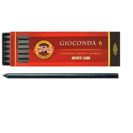 K4345-2 Mine grafit Gioconda Negro 6 bucx5.6 mm - Koh-I-Noor