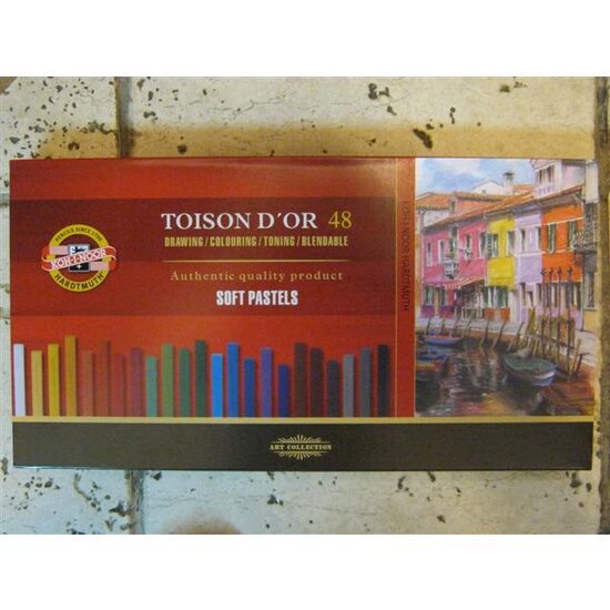 K8586-48 - Set 48 pasteluri cretate patrate - Toison Dor