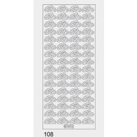 Sticker argintiu - verighete - 108 - INTER.D