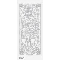 Sticker argintiu Craciun - 8501 - INTER.D