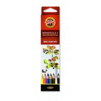 K3715-6 Set 6 creioane colorate acuarel Mondeluz - Koh-I-Noor