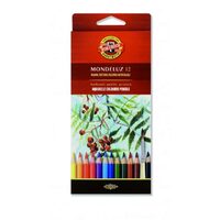 K3716-12 Set 12 creioane colorate acuarel Mondeluz - Koh-I-Noor