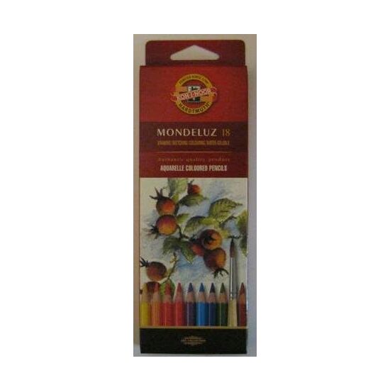 K3717-18 Set 18 creioane colorate acuarel Mondeluz - Koh-I-Noor