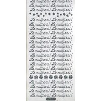 Sticker argintiu - La multi ani - 2902 - INTER.D
