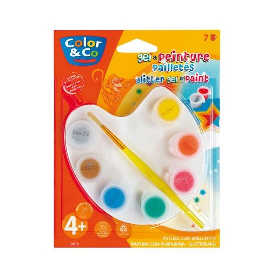 Paleta gel cu sclipici - 7x4 ml - Color&Co