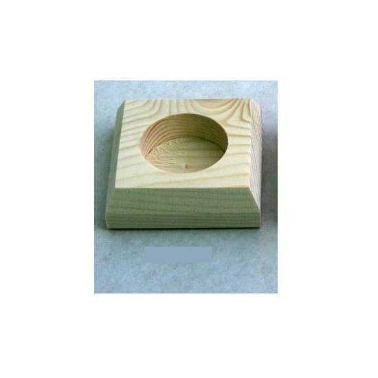 Suport pentru lumanari patrat 6.5x 6.5 x 2 cm - SL8