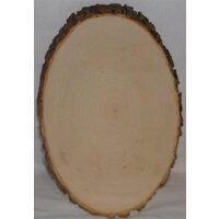 Blat lemn oval cu scoarta - dimensiuni intre 15 x 25 cm si 16 x 36 cm - RIL