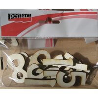 5516 - Set cifre lemn - 4,5 cm h - PENTART