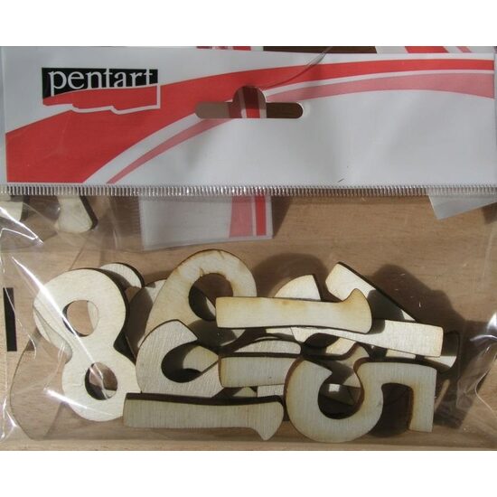 5516 - Set cifre lemn - 4,5 cm h - PENTART