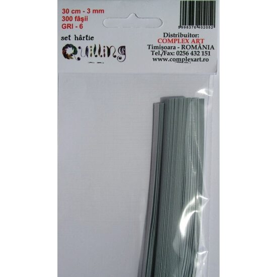 Set quilling 30cm-3mm-300fasii - gri 6