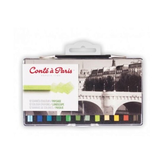 Set 12 pasteluri Carre Colour Crayons - Conte a Paris