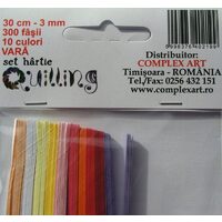 Set quilling 30cm-3mm-300fasii-10culori - Vara