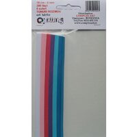 Set quilling 18cm-5mm-300fasii-6culori - Tonuri roz / mov