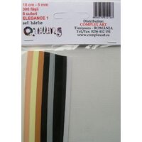 Set quilling 18cm-5mm-300fasii-6culori - Elegance 1