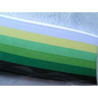 Set hartie quilling - 18-5-300-6 tonuri verde