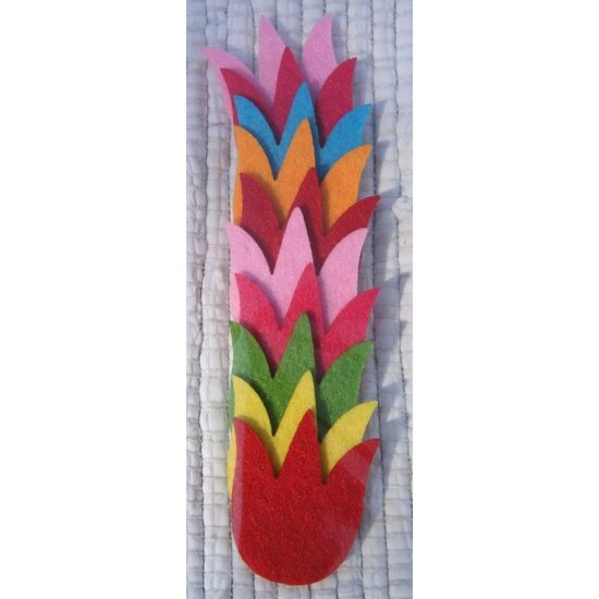 23206 - Set figurine fetru - 10 lalele mici - 3.5 - 4cm - PENT