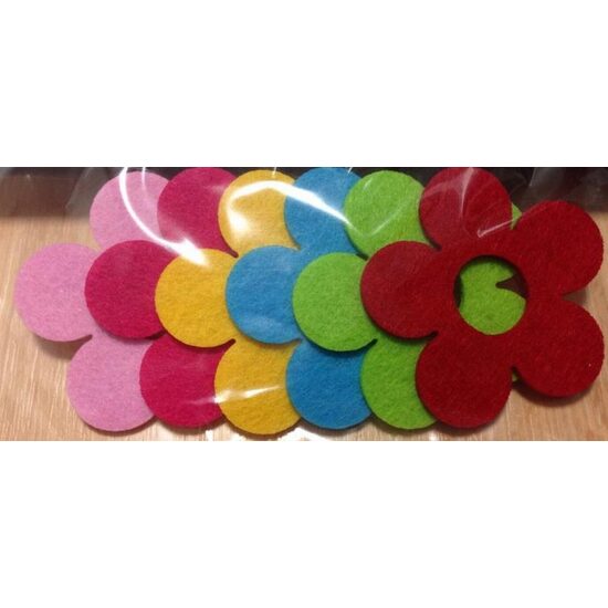 23204 Set figurine fetru - 6 FLORI - 6 cm - Pentart