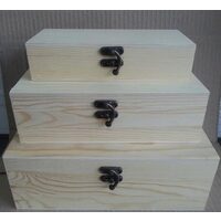 6338 - Set 3cutii lemn - PENTART