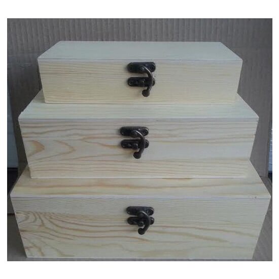 6338 - Set 3cutii lemn - PENTART