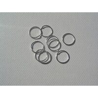 1370B - Set 10 gr zale argintii 8 mm.