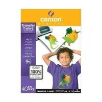 Set 5 folii A4 - tranfer pe bumbac culori inchise - Dark Transfer T-shirt - Canson