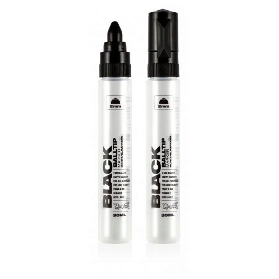 Marker gol 2 mm - varf cu bila - Montana Black