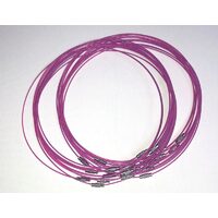 1364B - Baza colier siliconat - Magenta , cu inchizatoare
