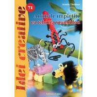 Animale impletite cu tehnica Scoubidou - Idei creative 71 - PE COMANDA