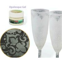 13136 - Gel opac - opalescent 25 ml - pentru sticla - 709407 - efect sablare
