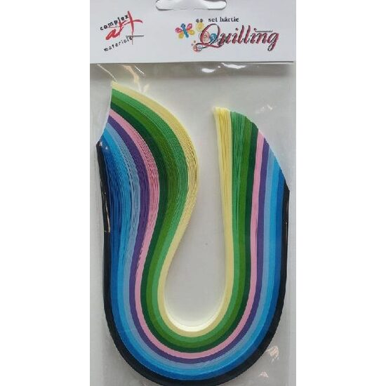 H - HARTIE QUILLING 30-5-300 10 CULORI PRIMAVARA
