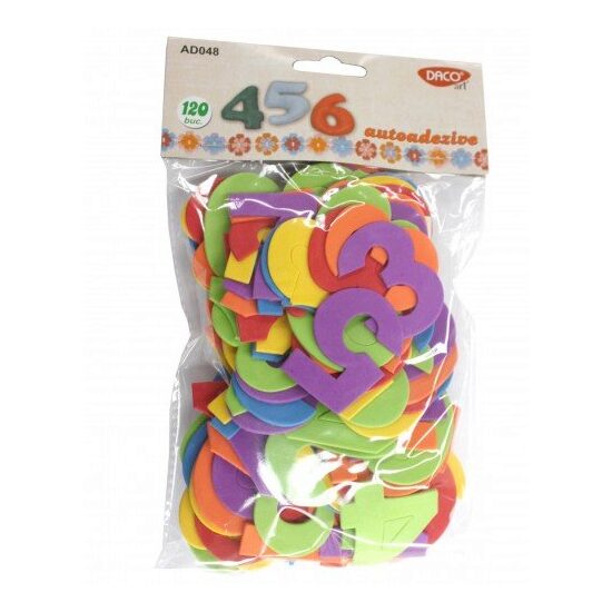 AD048 - Set 120 cifre adezive foam - Daco