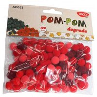 AD053R 05R - Accesorii POM - POM - degrade rosu - Daco