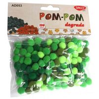 AD053V 05V - Accesorii POM - POM - degrade verde - Daco