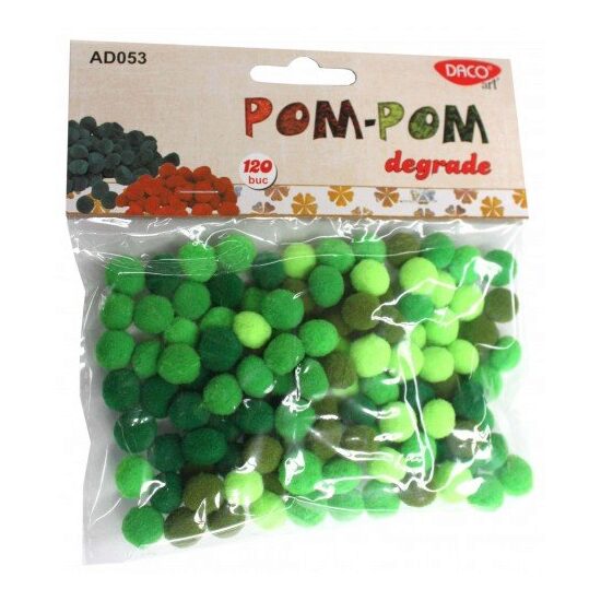 AD053V 05V - Accesorii POM - POM - degrade verde - Daco