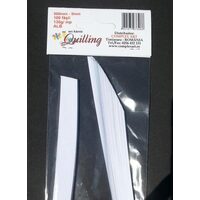 Hartie Quilling 500mm- 5mm-100 fasii - 130gr - ALB