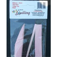 Hartie Quilling 500mm- 5mm-100 fasii - 130gr - ROZ