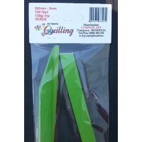 Hartie Quilling 500mm- 5mm-100 fasii - 130gr - VERDE