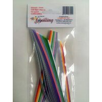 Hartie Quilling 500mm- 5mm-100 fasii - 10 culori - 130gr - CURCUBEU