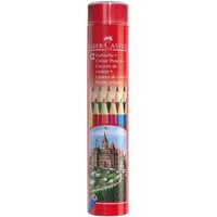 115826 Set 12 creioane colorate in tub metalic - Faber-Castell