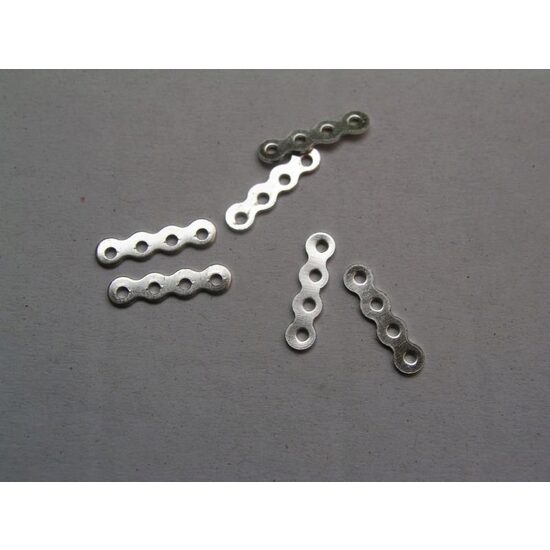 1153B - Set 10 distantier argintiu 1 cm