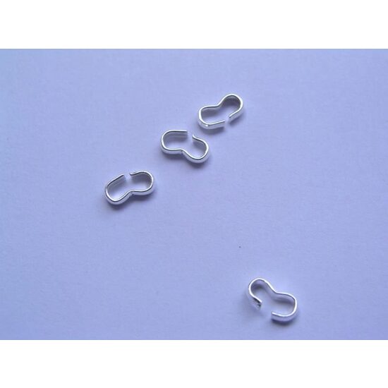 1156B - Set 10 accesoriu capat sir, argintiu